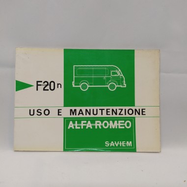 Libretto uso e manutenzione furgone Alfa Romeo F20m Saviem. Polvere