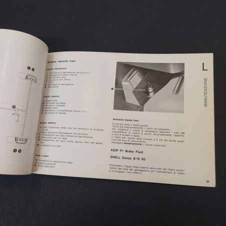 Libretto uso e manutenzione furgone Alfa Romeo F20m Saviem. Polvere