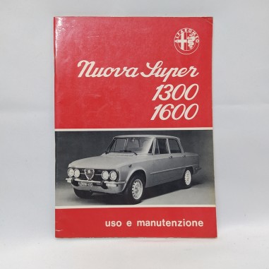 Libretto uso e manutenzione Alfa Romeo Nuova Super 1300-1600, 1974. Polvere