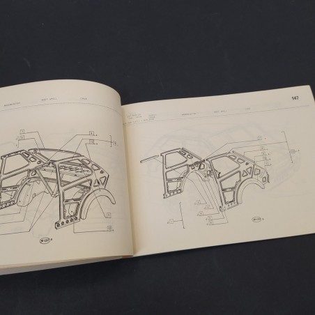 Catalogo parti di ricambio Fiat 127 Special, plurilingue, 1975. Piccoli fori
