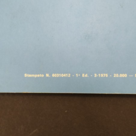 Catalogo parti di ricambio Fiat 127 Special, plurilingue, 1975. Piccoli fori
