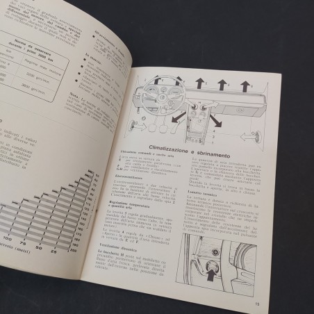 Alfa Romeo Libretto uso e manutenzione Giulia diesel, 1976. Ingrigito