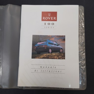 Manuale d'istruzioni auto Rover 100 series 111 e 114 con portadocumenti, 1990