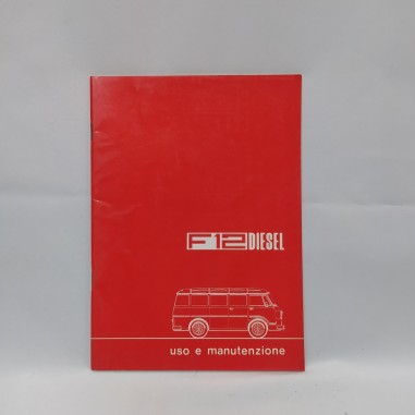 Libretto uso e manutenzione furgone F12 diesel Alfa Romeo 1977. Buono