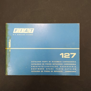 Catalogo parti di ricambio Fiat 127 Special, plurilingue, 1975. Nastro adesivo