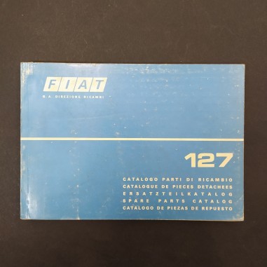 Catalogo parti di ricambio Fiat 127 Special, plurilingue, 1975. Sbiaditura