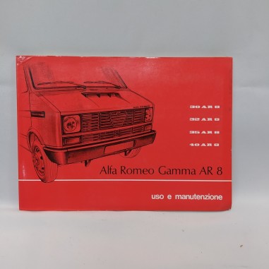 Libretto uso e manutenzione Alfa Romeo Gamma AR8, 1978. Ingrigimento