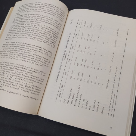 Libro L'auto estera in Italia, 1978, UNRAE con comunicato stampa. Buono