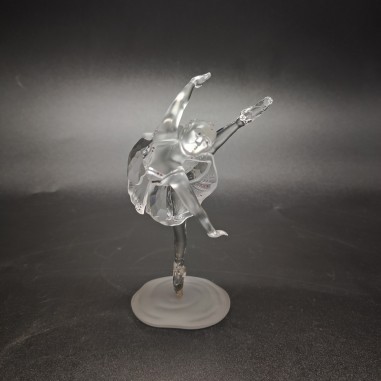 Cristallo Swarovski ballerina sulle punte h. 15 cm integra