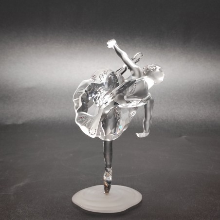 Cristallo Swarovski ballerina sulle punte h. 15 cm integra