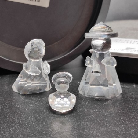 Presepe Swarovski Testa Madonna daneggiata riparata, gomma piuma secca
