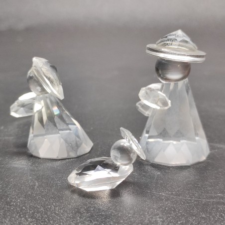 Presepe Swarovski Testa Madonna daneggiata riparata, gomma piuma secca