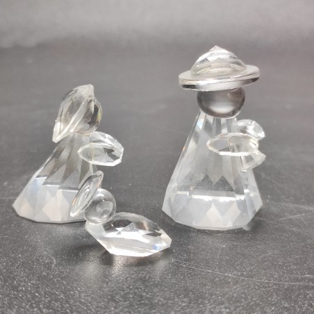 Presepe Swarovski Testa Madonna daneggiata riparata, gomma piuma secca