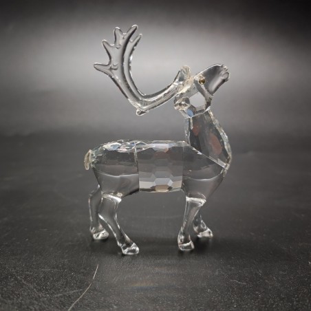 Cristallo Swarovski renna di Natale h. 8,5 cm art. 7475 Nr 000 602 cod 214821