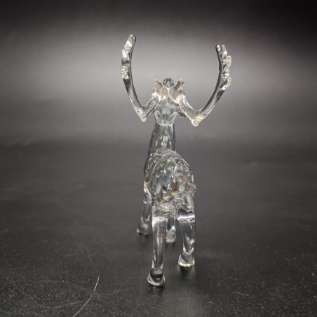 Cristallo Swarovski renna di Natale h. 8,5 cm art. 7475 Nr 000 602 cod 214821