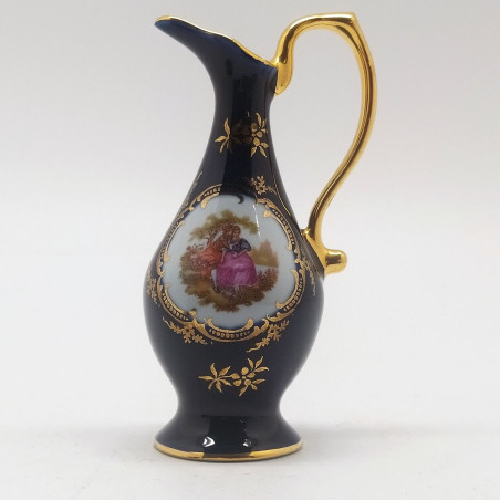 Set di 3 porcellane Limoges posacenere brocca e scatolina