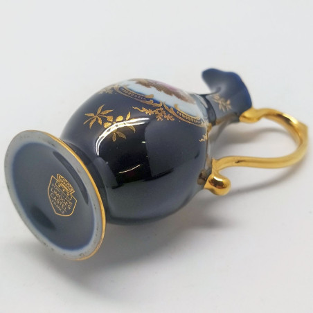 Set di 3 porcellane Limoges posacenere brocca e scatolina