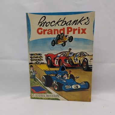 Libro umoristico Brockbank's Grand Prix, 1974. Ingiallimenti ai bordi