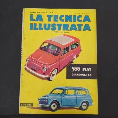 Rivista mensile La tecnica illustrata, giugno 1960, 500 Fiat Giardinetta