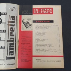 Rivista mensile La tecnica illustrata, giugno 1959. Ingiallimento della carta 2