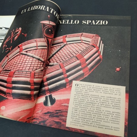 Rivista mensile La tecnica illustrata, giugno 1959. Ingiallimento della carta