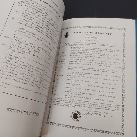 Libro Il roncadese Carlo Menon, pioniere dell'automobile nell'ottocento, 1996