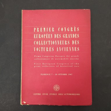 Libro Premier Congrès Européen des grandes collectionneurs des voitures 1967