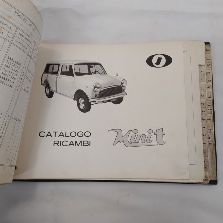Catalogo Ricambi autovetture Mini 1000 Innocenti. Macchie e piccoli strappi '72
