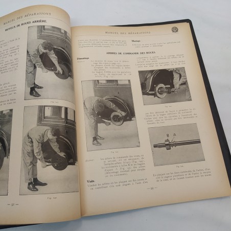 Manuale Manual des rèperations auto Fiat mod. 520, 521, 525 in francese, 1930