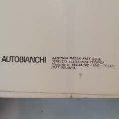 Catalogo delle dotazioni generiche Autobianchi, multilingue, 1970. Macchie 2