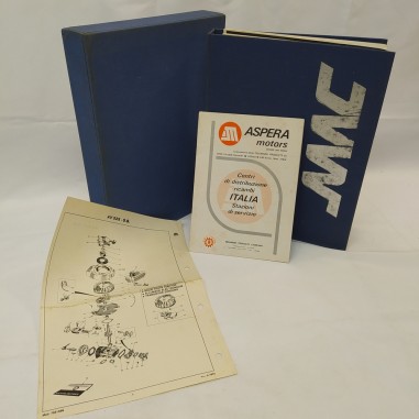 Manuale del fuoribordo MAC Wankel e opuscolo Aspera motors, 1973. Macchioline