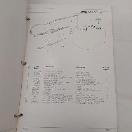Manuale del fuoribordo MAC Wankel e opuscolo Aspera motors, 1973. Macchioline