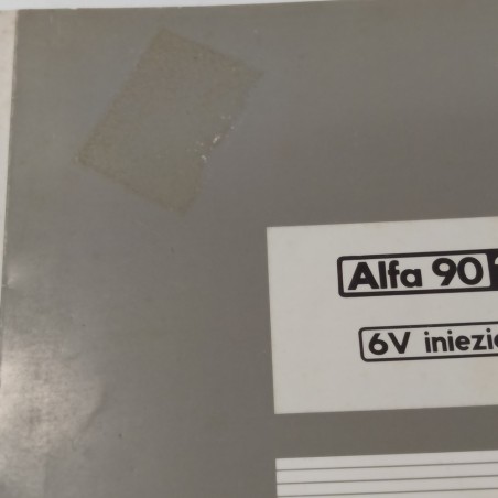 Alfa Romeo Cartella stampa mod. Alfa 90 - 2.0, 6V, 1985 con documenti e schede