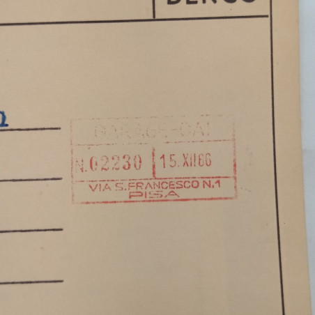 Cartellina Istruzioni per l'uso e la manutenzione auto Berco, 1954 con ruggine