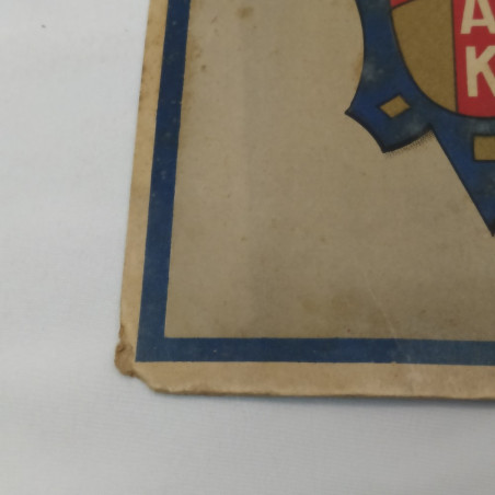 Cartello pubblicitario Cicli Irak 24x33 cm con fioritura della carta