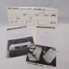 Cartella stampa Alfa Romeo mod. Alfa 90 Super con documenti, foto e schemi 2