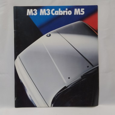 Catalogo auto BMW M3, M3 cabrio, M56. Copertina con pieghe e sbucciature