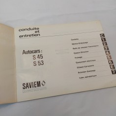 Libretto uso e manutenzione auto Saviem, Conduite et entretien N.E. 3030, 1973 2