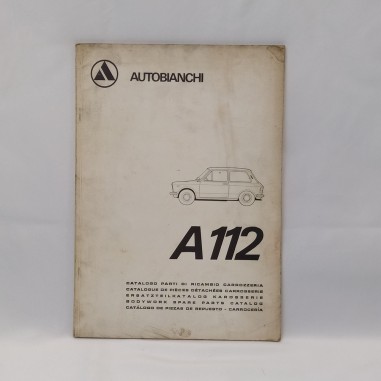 Catalogo parti di ricambio Autobianchi A112, 1969, copertina scurita