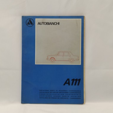 Catalogo parti di ricambio Autobianchi A111, 1973, pagine scurite