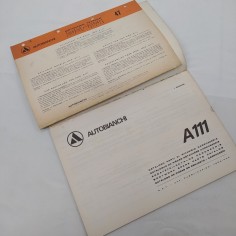 Catalogo parti di ricambio Autobianchi A111, 1973, pagine scurite 2