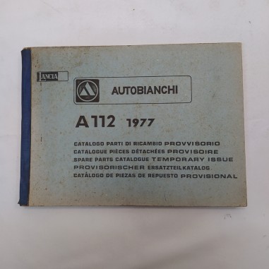 Catalogo parti di ricambio Lancia Autobianchi A112, 1977. Fioritura della carta