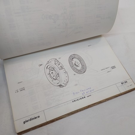 Catalogo parti di ricambio Lancia Autobianchi Giardiniera, 1974. Macchie
