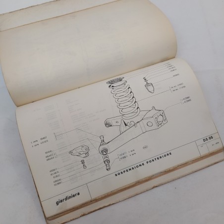 Catalogo parti di ricambio Lancia Autobianchi Giardiniera, 1974. Macchie