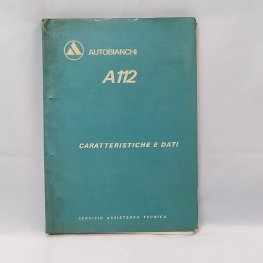 Manuale Caratteristiche e dati Autobianchi A112, 1970. Ganci metallici, ruggine