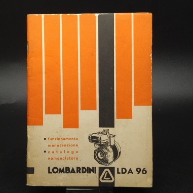 Libretto uso e manutenzione Lombardini LDA 96 mod. 679.1, 1964. Ingiallimenti