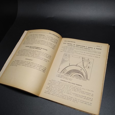 Libretto uso e manutenzione Lombardini LDA 96 mod. 679.1, 1964. Ingiallimenti