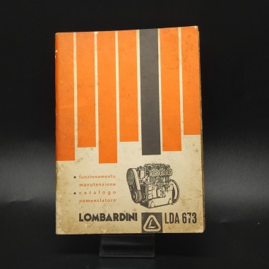 Libretto uso e manutenzione Lombardini LDA  673, 1970. Ingiallimenti