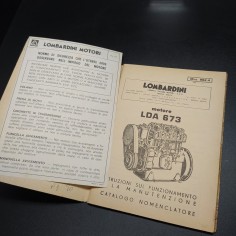 Libretto uso e manutenzione Lombardini LDA  673, 1970. Ingiallimenti 2