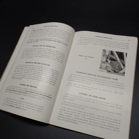 Manuale Operator's instructions caterpillar diesel D8 tractor, 1954. Spellature